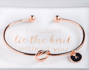 I couldn't Tie The Knot Without You - Bridesmaid Bracelet - #BC002