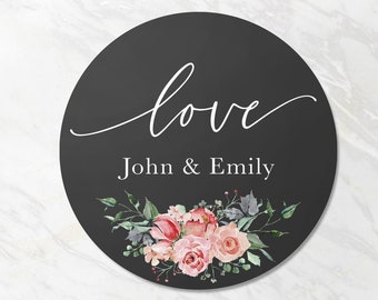 Personalized Wedding Favor Stickers - Wedding Thank You Labels - Party Favor Labels - Custom Thank You Labels #FL04