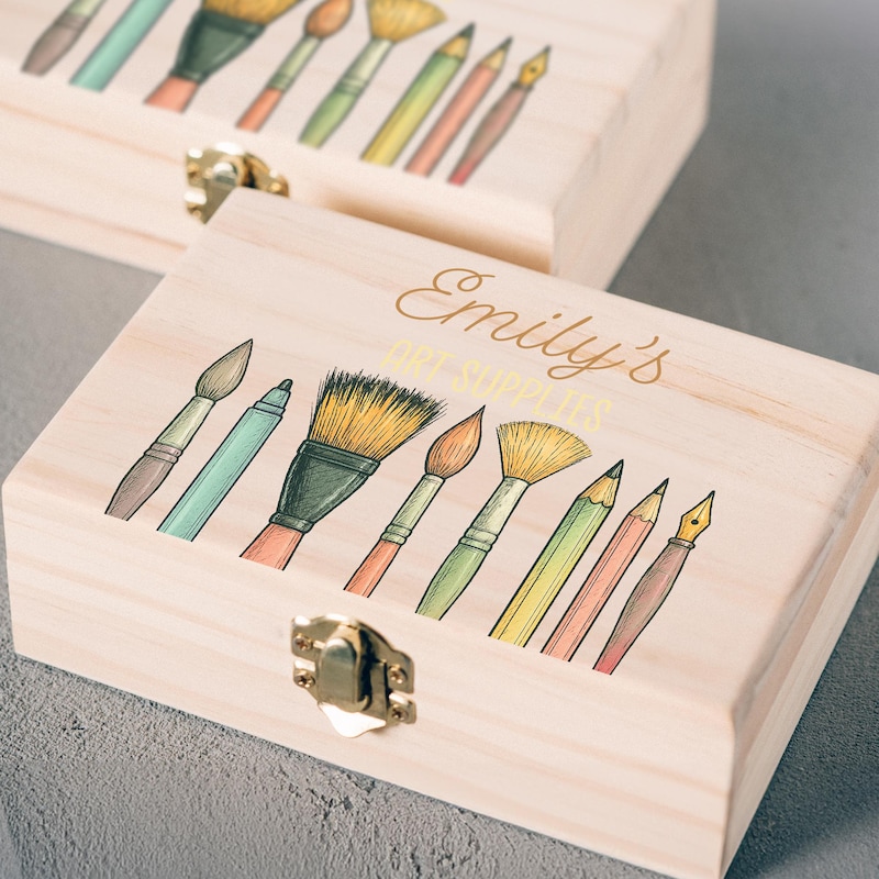 Custom Artist Storage Box - Etsy