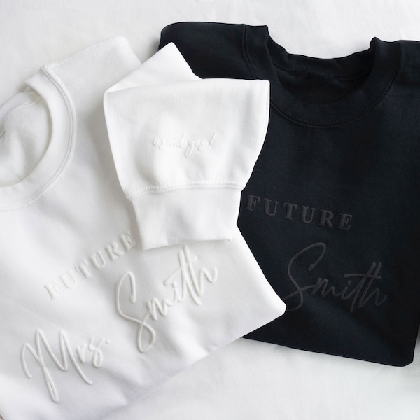 Personalized Future Mrs Sweatshirt - Personalized Gift For Bride - Engagement Gift - Bridal Shower Gift #ED03