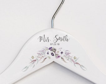 Personalized Bride Hanger - Wedding Dress Hanger - Bridal Dress Hanger - Bridal Shower Gift #PH103