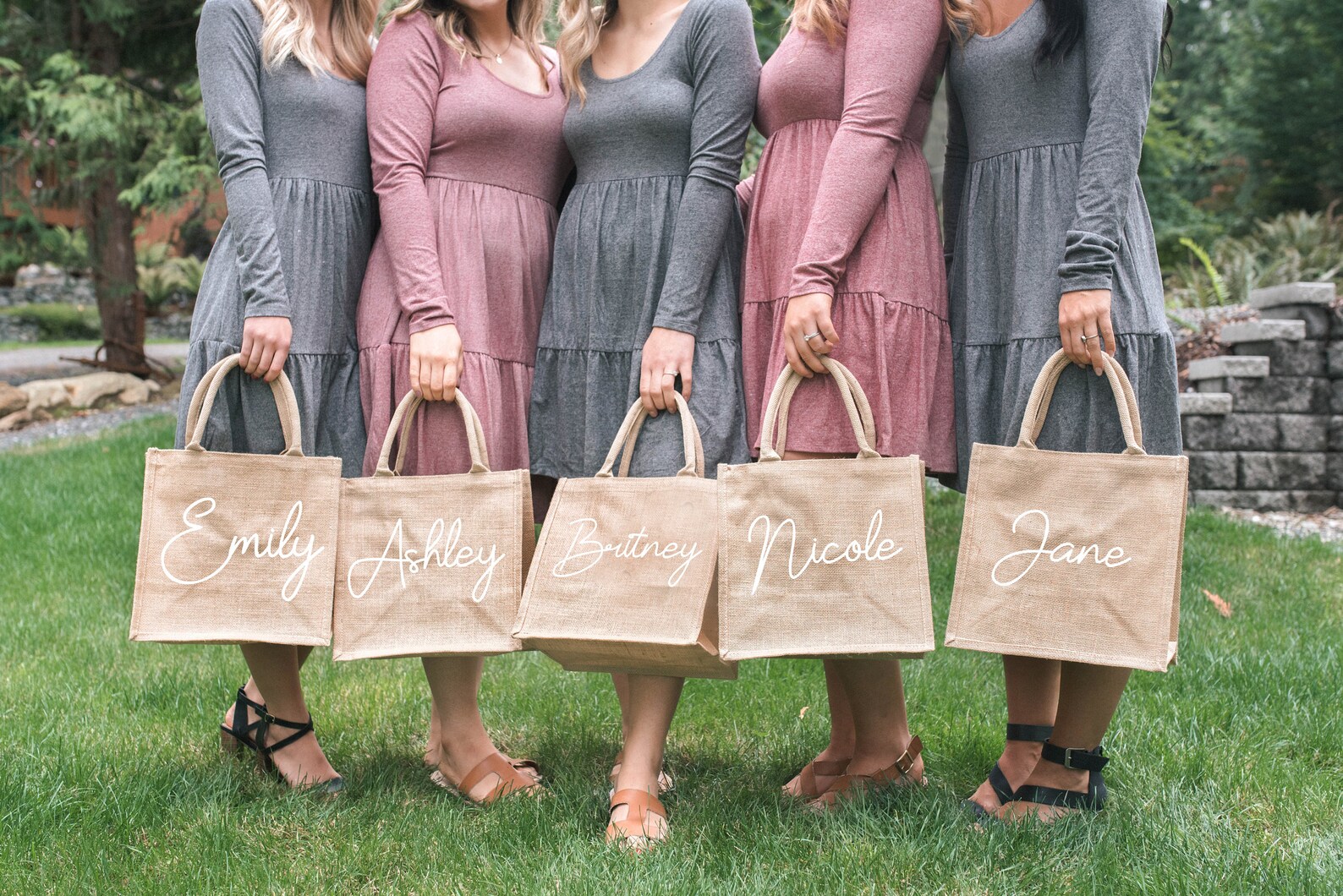 Personalized Bridesmaid Beach Bag Tote Gift Bags Beach Etsy