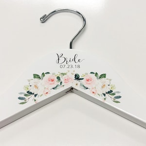 Personalized Bride Hanger Wedding Dress Hanger Bridal Dress Hanger Bridal Shower Gift PH101 image 4