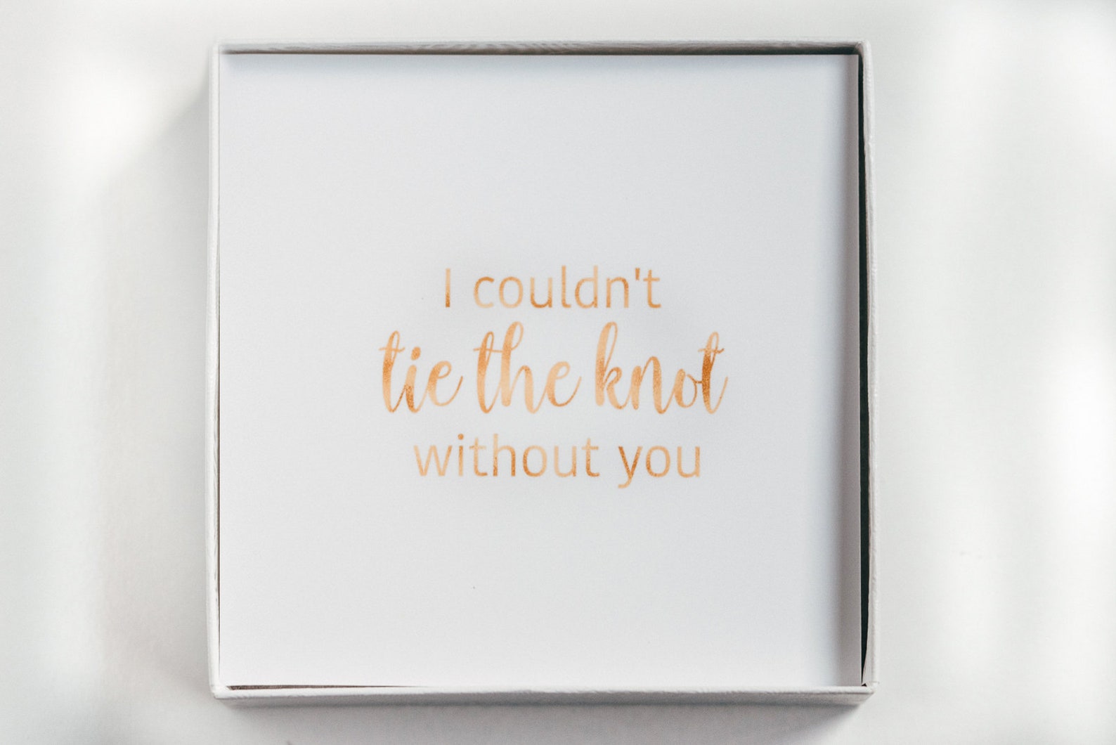 i couldn t tie the knot without you bracelet