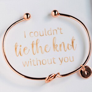 i couldn t tie the knot without you bracelet