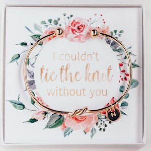 Je ne pourrais pas me marier sans vous - Bracelet de demoiselle d'honneur - Cadeau de proposition personnalisé # BC008