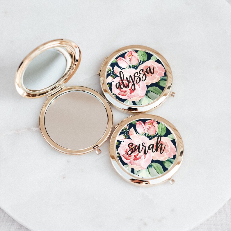 Bridesmaid Mirror Bridesmaid Gift Personalized Pocket Etsy