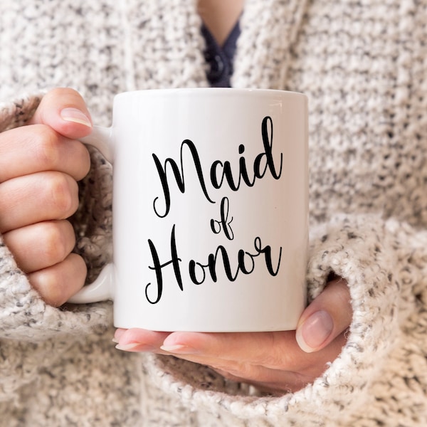 Bridesmaid Mug Gift, Maid of Honor Mug, Mug Gift Bridesmaid, Mug Gift Maid of Honor, Be My Maid of Honor, Maid of Honour Gift #MG09