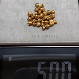 24k Gold Casting Grain 99.99% Pure Gold Clean Fine Gold Shot Genuine 9999 Raw Solid Gold Granule Jewellery, Bullion, Coin Making image 10