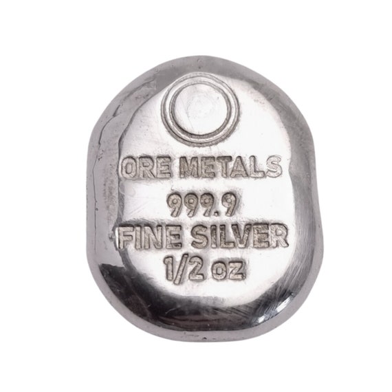 Buy 1/2 Oz Fine Silver Bullion Bar Pure Silver Hand - Main Image