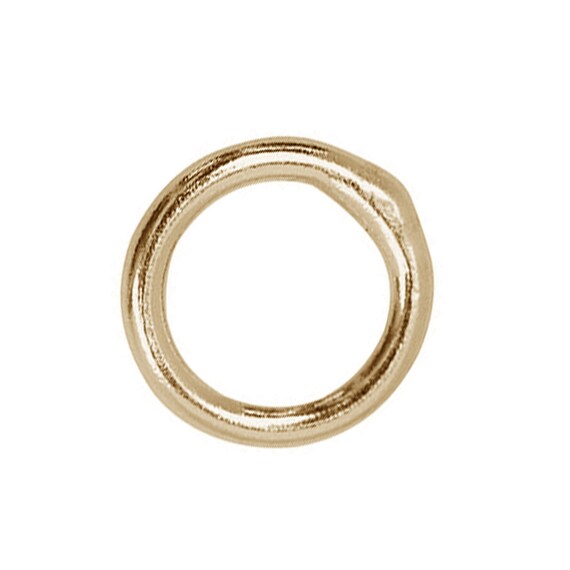 9k Yellow Gold Closed Jump Rings Thin Jump Rings for Necklace