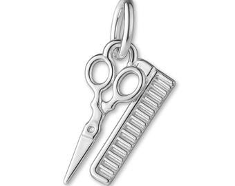Solid 999 Pure Silver Barber Trinkets Charm - Trades & Tool Charms - Silver Necklace and Bracelet Charms - 999 Fine Silver Earring Charm