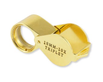 Brass Triplet 10X | Jewellers Loupe Magnifier Tool for Jewellery and Metalwork | Jewellery Making Tools