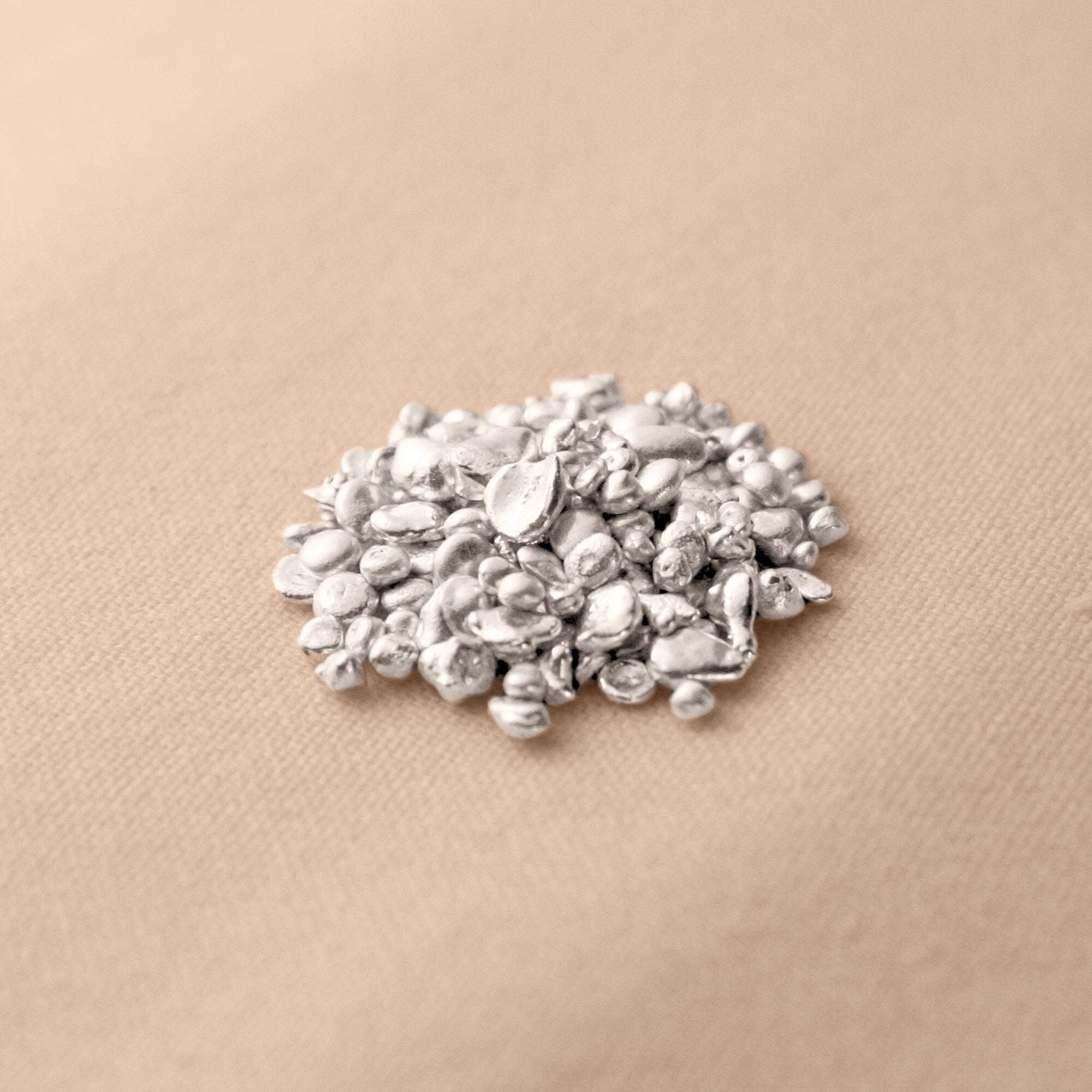 ファインシルバー鋳造粒 | 99.99%純銀 | クリーンなファインシルバーショット | 本物の生の純銀粒 - ジュエリー、地金、コイン製造 -  Etsy 日本