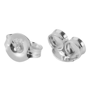 925 Sterling Silver Backings, Bulk Earring Backings, Butterfly Earring Nut Stopper, Silver Earring Backs, Ear Nut, Replacement Earring Back