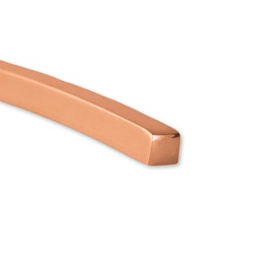 Filo quadrato in rame massiccio - Filo di rame grezzo puro e morbido - Filo artigianale per avvolgimento di fili - Filo di rame morbido per creazione di gioielli sfuso - Resistente all'appannamento