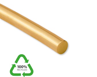 Filo in oro massiccio 18 carati riciclato al 100% - Filo semiduro in oro giallo 750, autentico filo d'oro, filo tondo in oro 18 carati etico per la creazione di gioielli