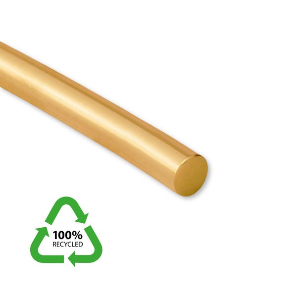 Alambre de oro macizo de 18 k 100 % reciclado: alambre semirresistente de oro amarillo 750, alambre de oro auténtico, alambre redondo de oro ético de 18 quilates para joyería.