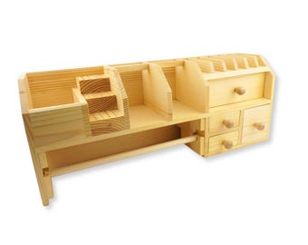 Deluxe Benchtop Tools Organizer | Wooden Drawer Chest for Jewellery Making Tools | Jewellers Storage