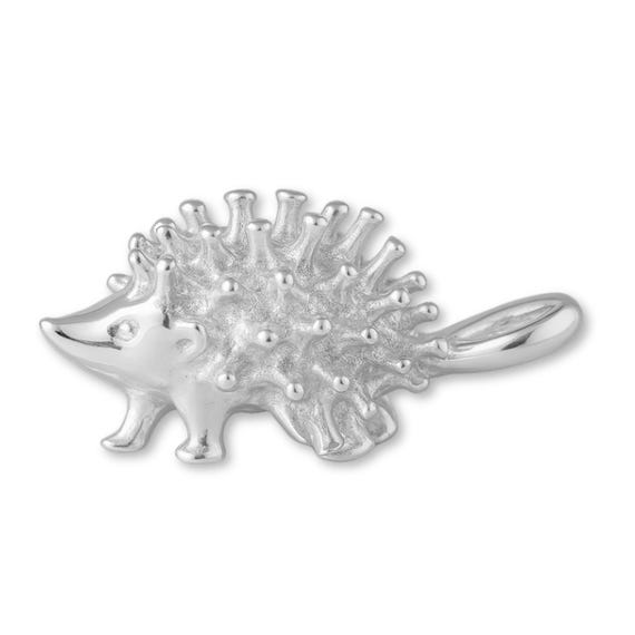 Solid 925 Sterling Silver Wild Porcupine Charm Animal Charms