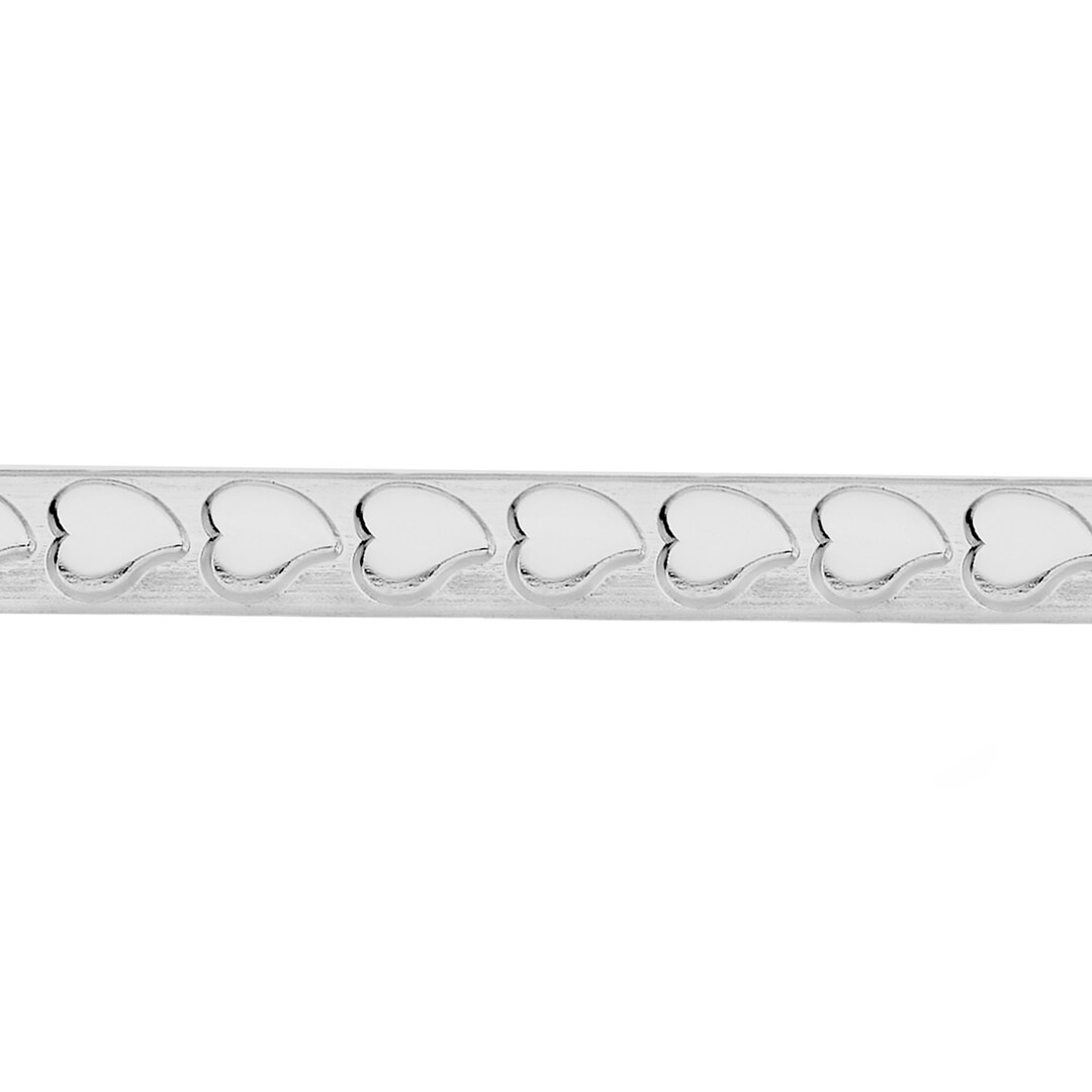 925 Silver Pattern Strip, Sterling Silver Embossed Strip, Decorative