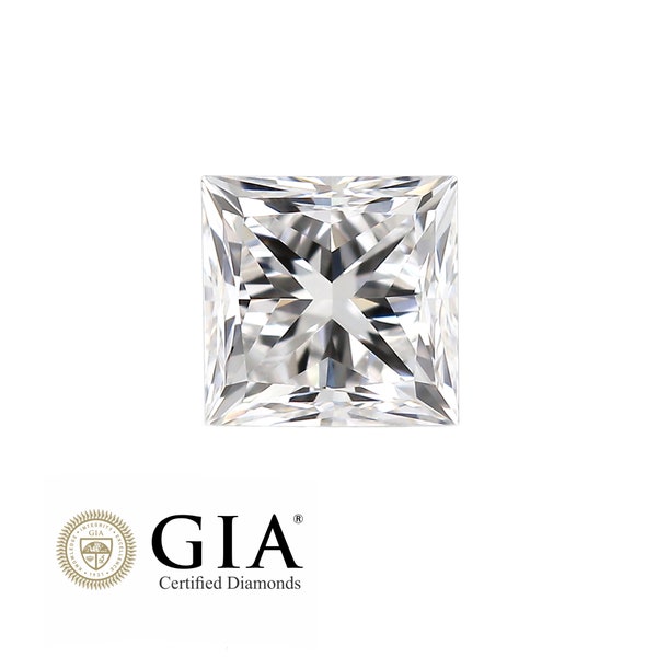 2mm Natural VS Square Princess Cut Diamond | Clarity: VS | Colour DEF | 0.05 Carat | Gia Certified Loose Cut Diamond | Diamond for Jewellery