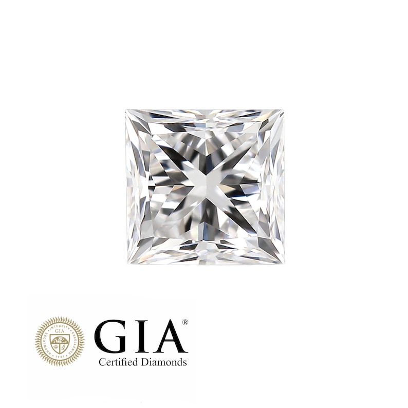 1mm Natural SI Square Princess Cut Diamond | Clarity: SI | Colour GH | 0.01 Carat | Gia Certified Loose Cut Diamond | Diamonds for Jewellery image 1