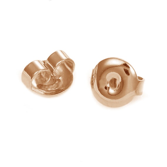 Rose gold sales earring back