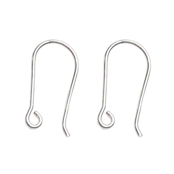 Sterling Silver Hook Earrings With Loop, Hypoallergenic Silver Long French  Shepherd Hooks Bulk Ear Wire, Ear Hook, Dainty, Dangly Earring 
