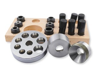 Coin Ring Punch Forming Set | Steel Punches and Die for Making Coin Rings | Jewellery Making Tools