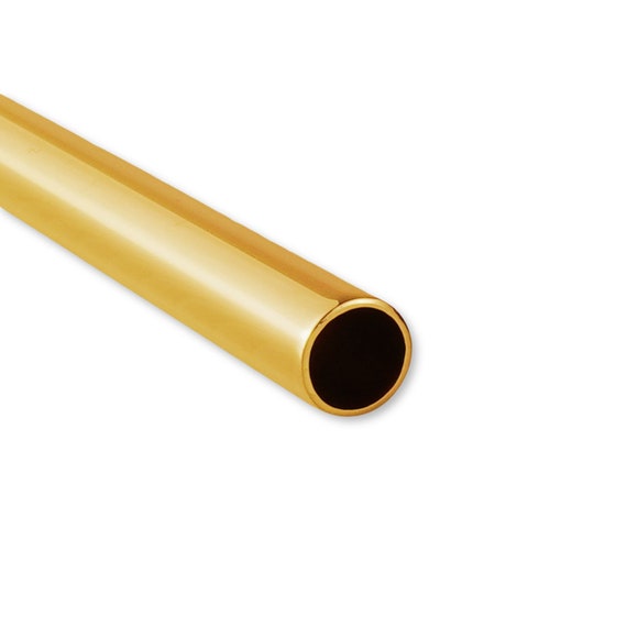 Round Solid Brass Tube 30cm Raw Brass Tubing for Jewellery Making
