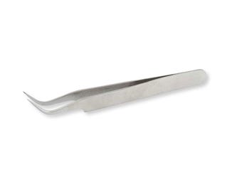 Pinzas curvas de punta fina / Pinzas de acero de precisión para joyería y bisutería / Herramientas para la fabricación de joyas