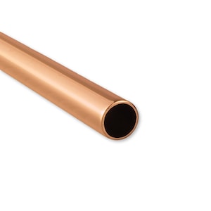 Round Copper Tube | 10cm / 30cm | 1.57mm x 0.6mm | Raw Copper Tubing For Jewellery Making | Beading & Craft Supplies | Bulk Long Tube Bead