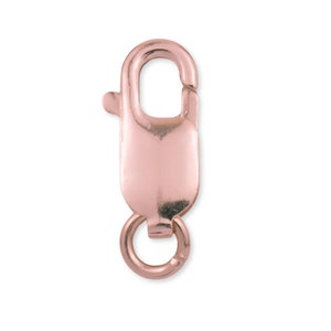 18K Solid Rose Gold Parrot Clasp - Trigger Claw Locking Clasp For Bracelet / Necklace Chain - Genuine 18K Solid Gold - Solid Gold Findings