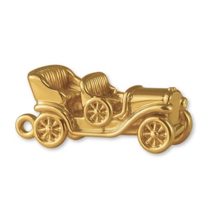 Solid 18ct Yellow Gold Open-Top Vintage Car Charm - Transport & Vehicle Charms - 18k / 750 Gold Necklace, Bracelet and Earring Charm