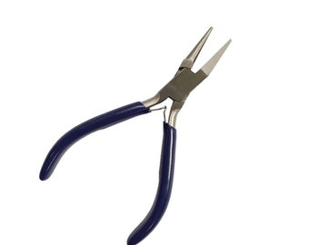 Half Flat / Half Round Nose Pliers | Premium Quality Tool Steel | Smooth Tension | Wire Bending Jewellery Pliers | Jewellery Making Tools