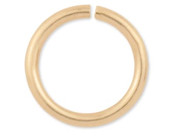 18k Yellow Gold Open Jump Rings, Thin Jump Rings For Necklace Chain Earrings, 18ct Gold Jewellery Connector Rings, Jewellery Making Supplies