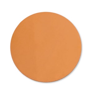Puede incluir: Un círculo de papel redondo de color naranja para pastel.