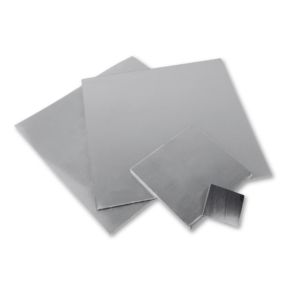 Solid Titanium Sheet Metal - Blank Titanium Sheets - Titanium Jewellery Making - Pure Titanium Square Strip - For Sensitive Skin Types