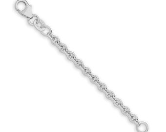 950 Platinum Cable Chain Extender - Custom Length Extension Chain for Necklaces, Bracelets, Anklets - Solid Platinum Chain Extender