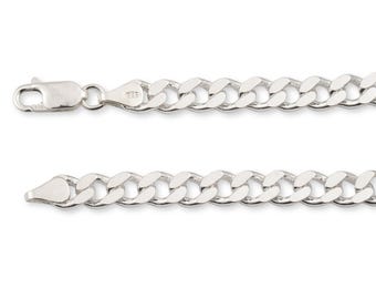 May include: A silver curb chain necklace with a lobster clasp.