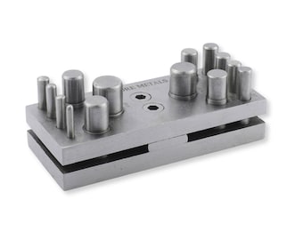Round Disc Cutter Set of 14 | Metal Punch Tool for Cutting Circle Blanks in Sheet Metal | Jewellery Making Tools