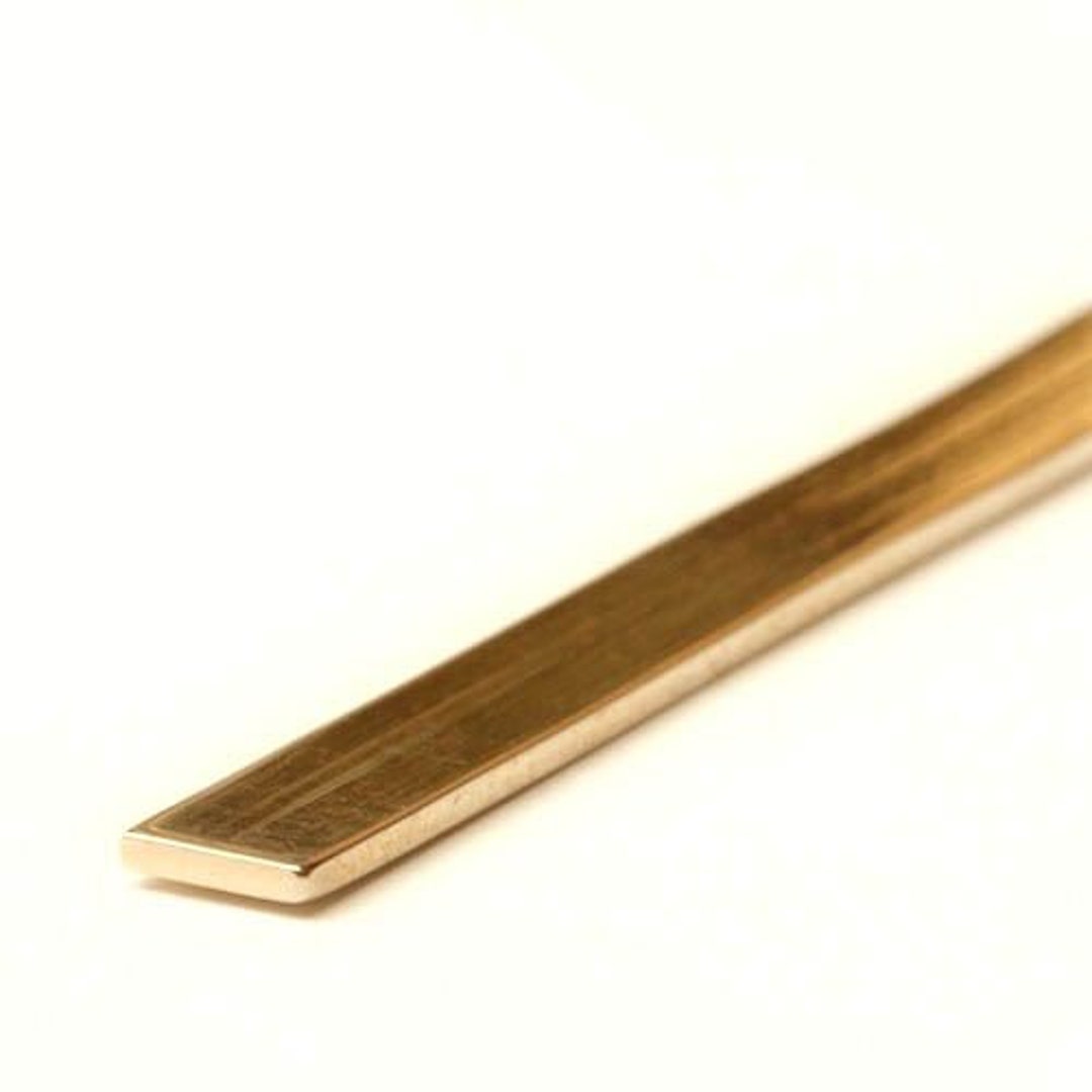 9k Solid Gold Strip 9K Yellow Solid Gold Rectangular Wire Etsy