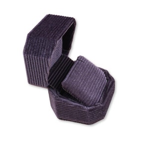 Necklace Pendant Box - Deep Purple | Fine Jewellery Boxes | Luxury Velvet Corduroy Jewellery Packaging | Professional Jewellery Storage