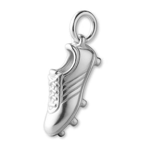Solid 999 Pure Silver Studded Football Boot Charm - Sports Charms - 999 Fine Silver Necklace, Bracelet and Earring Charm