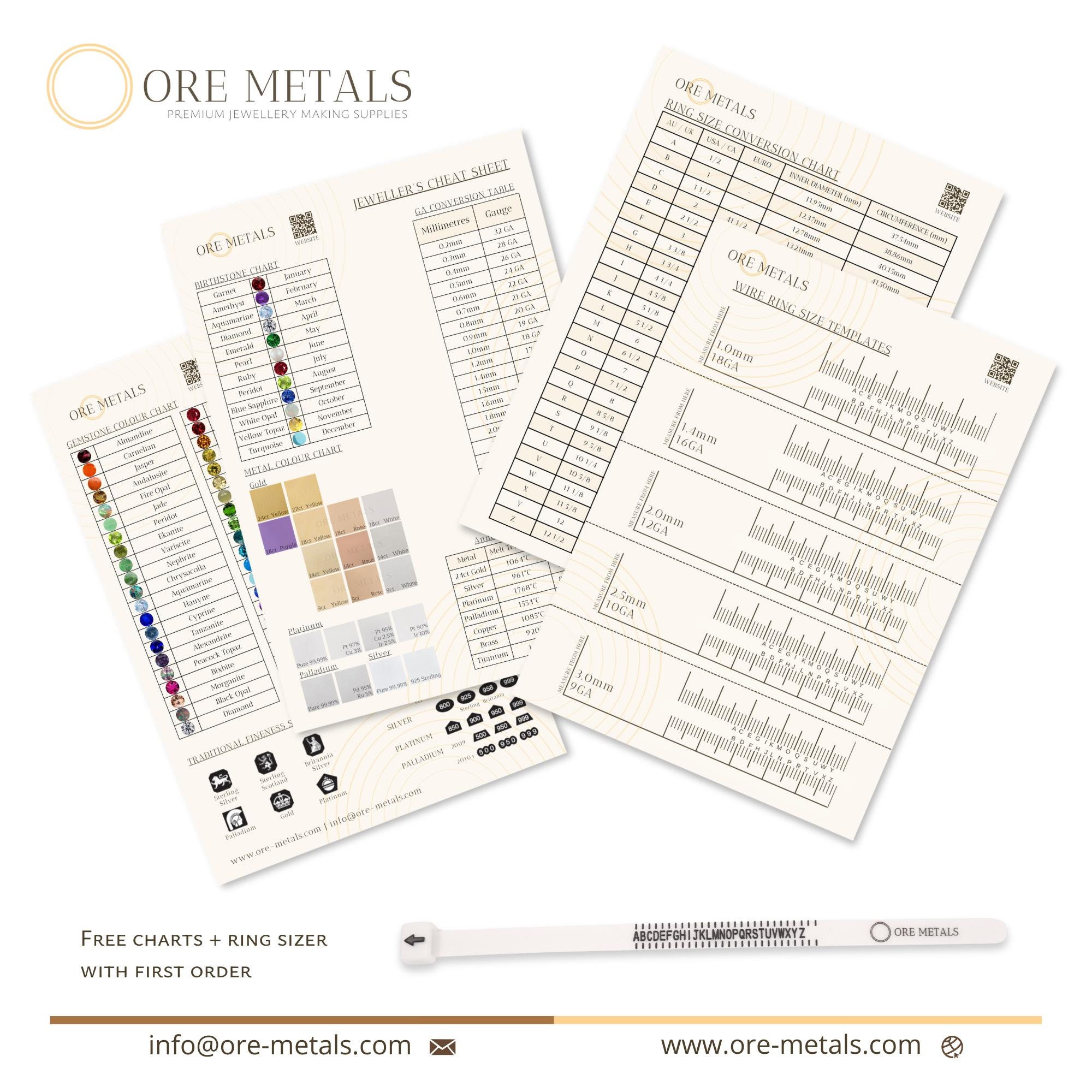 18金ソリッドゴールドシートメタル - 750イエローゴールドプレート