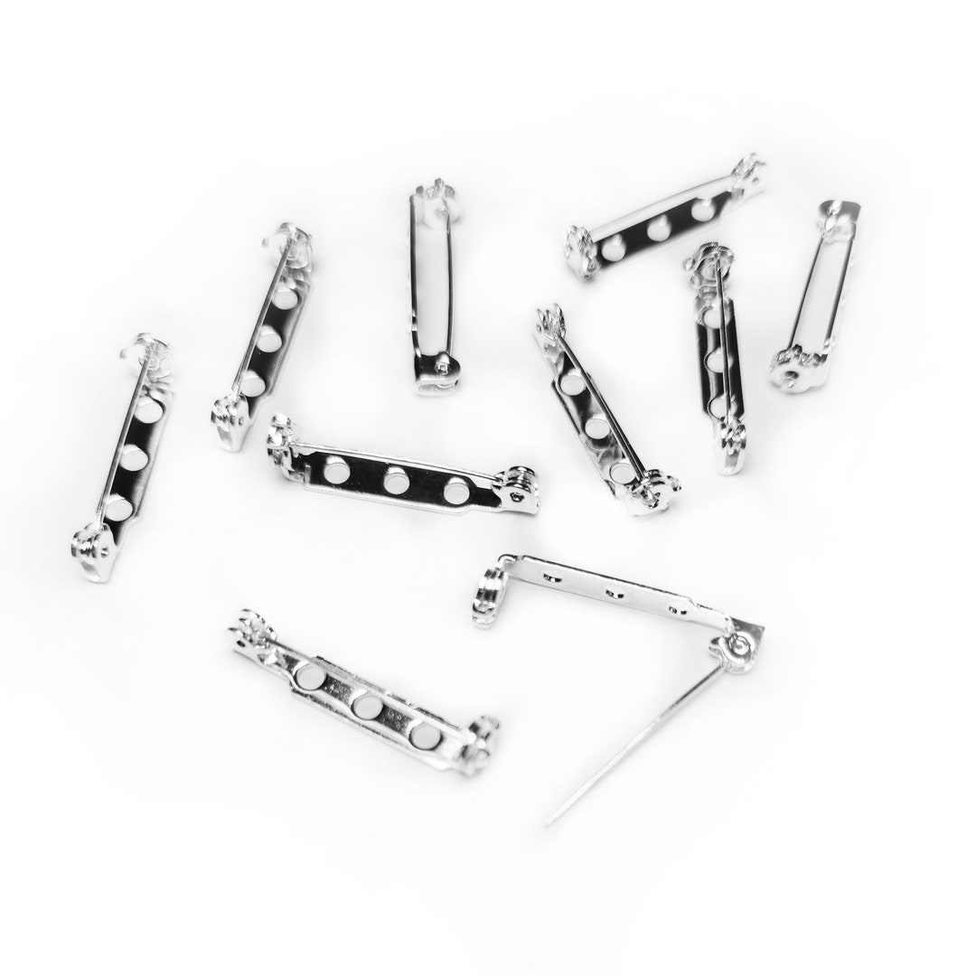 Sterling Silver Brooch Pin Back Brooch Pin Back With Pin & Latch 925