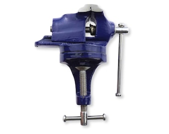 Mini Revolving Table Vice with Clamp | Swivel Bench Vice for Jewellers | Jewellery Making Tools
