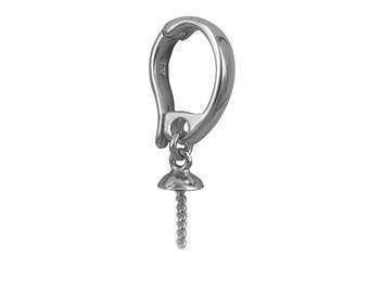 1pc Adabele Authentic Sterling Silver Twister Hinged Necklace Shortener Enhancer