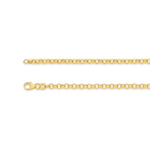 18k Solid Gold Brooklyn Belcher Chain Bracelet - Custom Length - Solid 750 Yellow Gold - Genuine 18ct Gold Chain Bracelet / Anklet